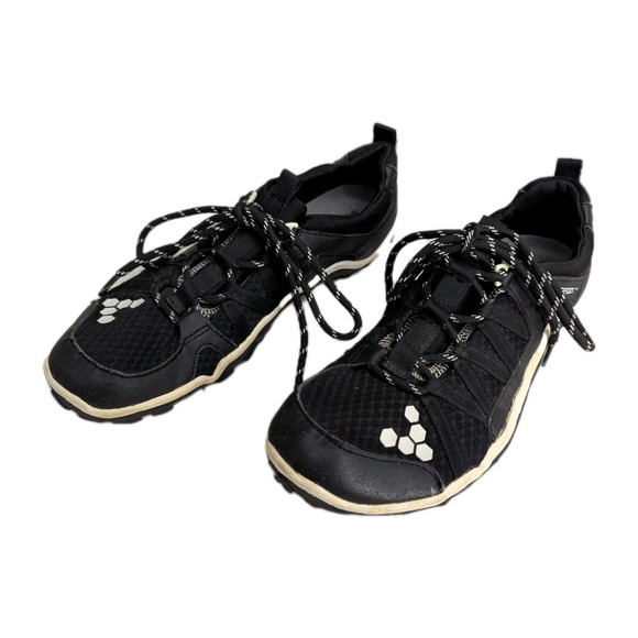 Vivo Barefoot Mens Breatho Trail Shoes Hiking Outdoor Black White Size 41 8.5M